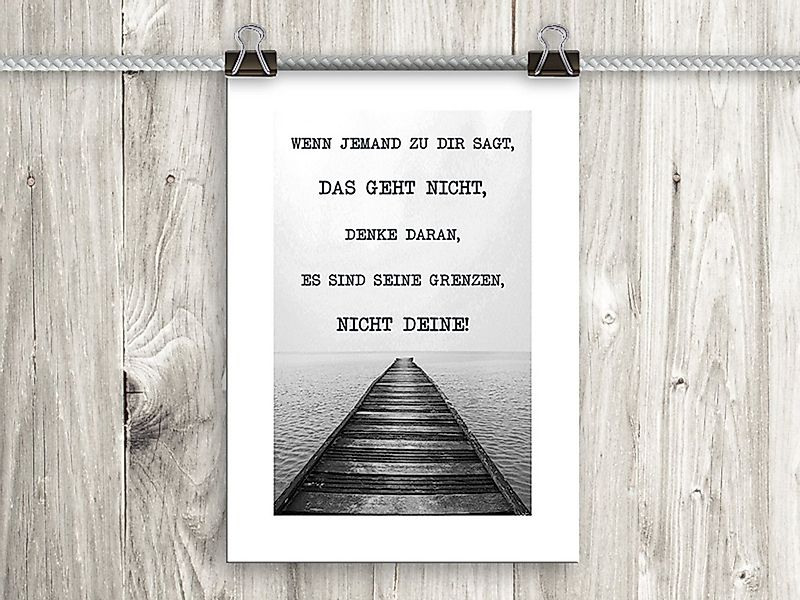 artissimo Poster Poster mit Spruch DinA4 Bild Sprüche Text Motivation schwa günstig online kaufen
