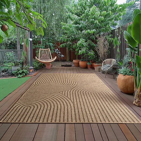 Ayyildiz Teppiche Outdoorteppich »TIMBER 1401«, rechteckig, 5 mm Höhe, Läuf günstig online kaufen