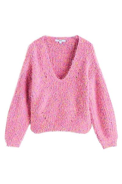 Next V-Ausschnitt-Pullover Strukturierter Strickpullover mit V-Ausschnitt ( günstig online kaufen