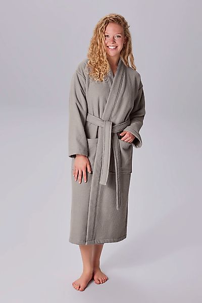 OTTO home Unisex-Bademantel "Merida, Waffelpiqué, Premium Qualität, 500 g/m günstig online kaufen