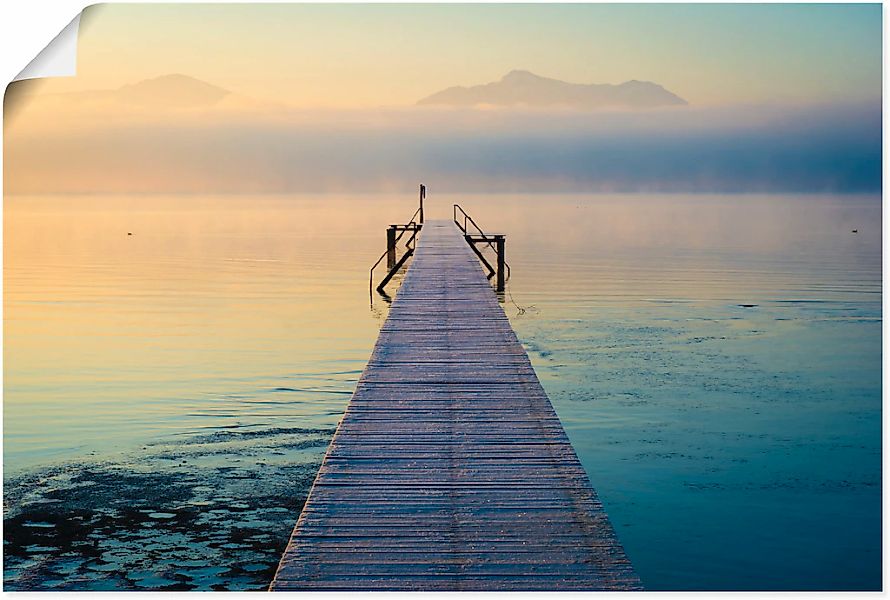 Artland Wandbild "Sonnenaufgang am Chiemsee", Seebilder, (1 St.), als Leinw günstig online kaufen