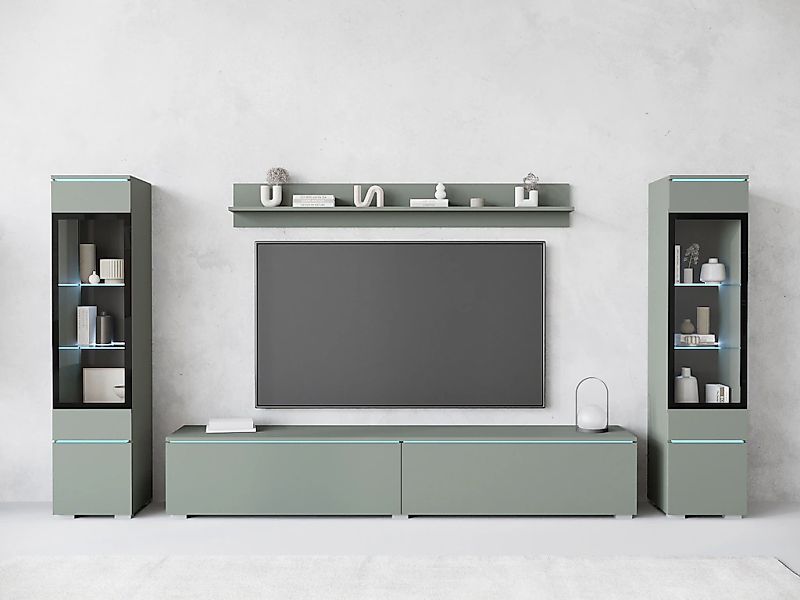 INOSIGN Wohnwand "VERA II" Komplett-Set, 4 Stk. tlg. Mediawand 260 cm, Vitr günstig online kaufen