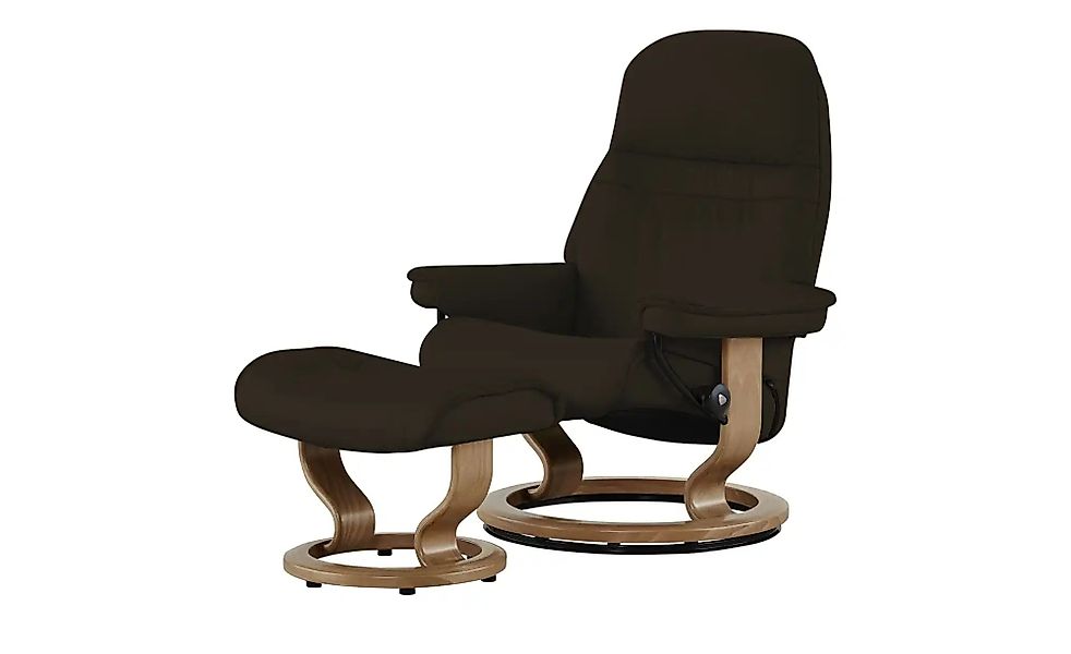 Stressless Relaxsessel mit Hocker Leder Sunrise M ¦ braun ¦ Maße (cm): B: 7 günstig online kaufen