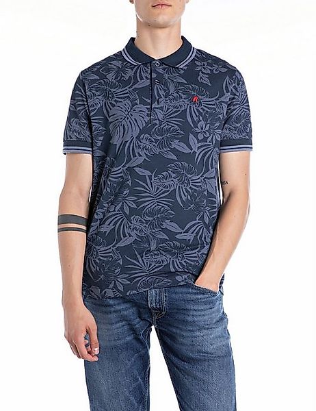 Replay Poloshirt mit All-Over-Print günstig online kaufen