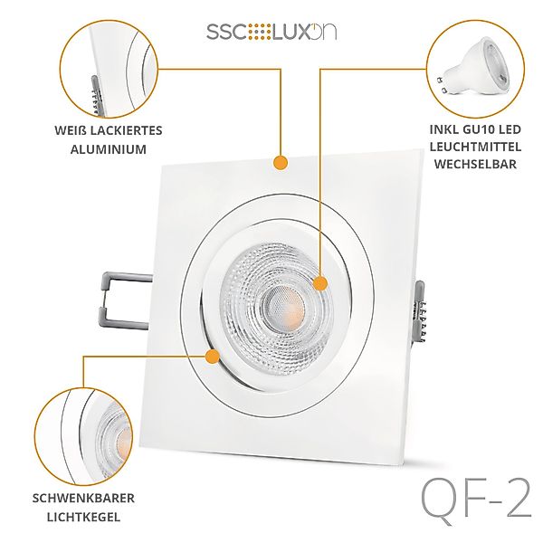 SSC-LUXon LED Einbaustrahler QF-2 LED Einbaustrahler günstig online kaufen