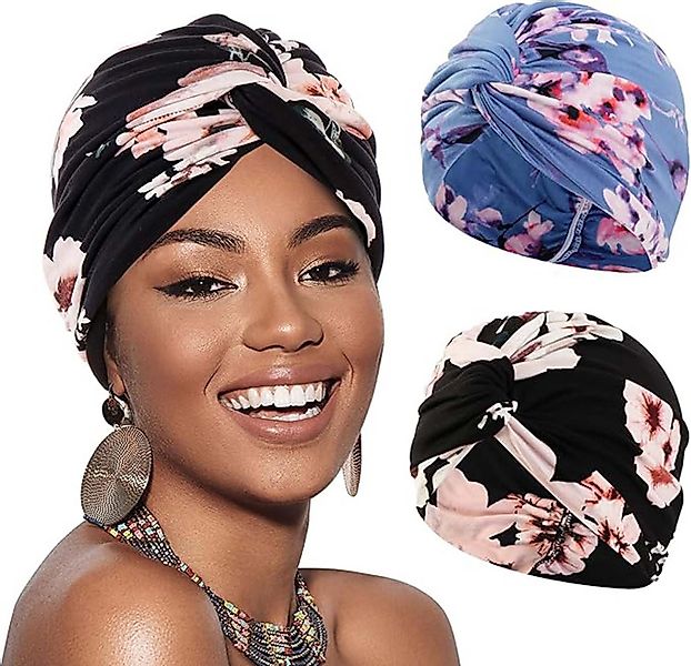 Bextsrack Kopftuch 2 Stücke Frauen Chemo Hüte Turban Damen Beanie günstig online kaufen