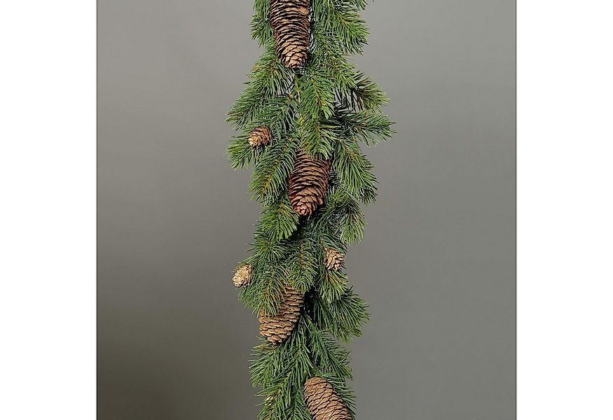Winterliche Kunstpflanze Tannengirlande aus Kunststoff mit echten Zapfen kü günstig online kaufen