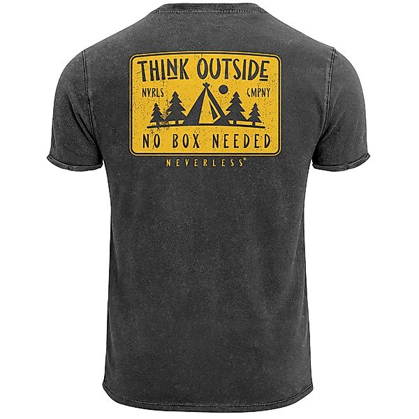 Neverless Print-Shirt Herren Vintage T-Shirt Backprint günstig online kaufen