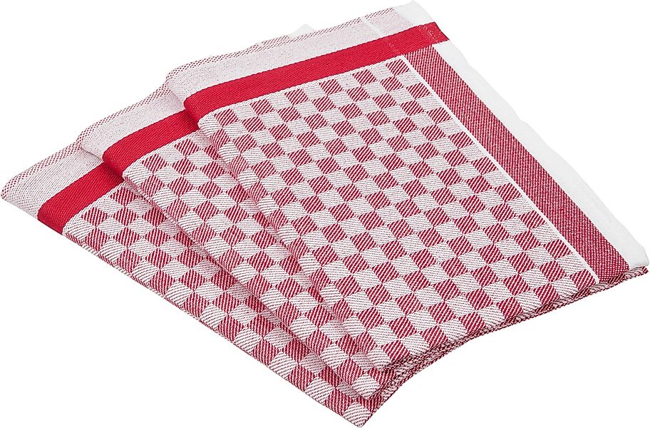 ROSS Geschirrtuch Exclusiv, (Set, 3-tlg), Karofond, günstig online kaufen