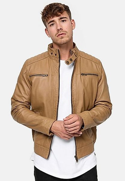 Indicode Winterjacke Germo aus echtem Lammleder günstig online kaufen