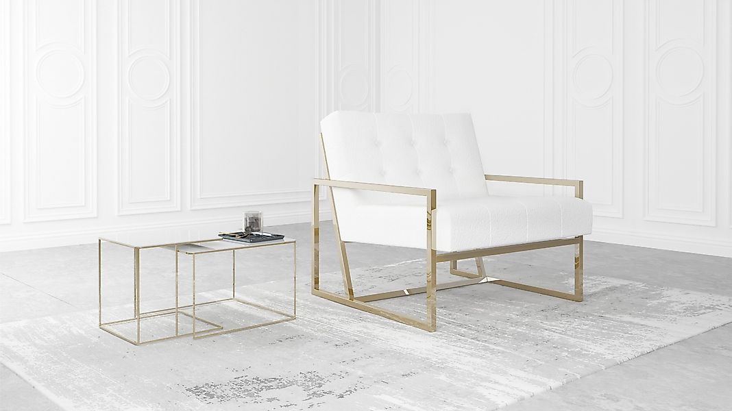 S-Style Möbel Loungesessel Tampa mit Metallfüße günstig online kaufen