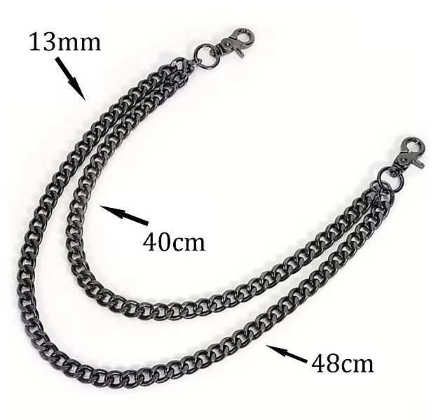 Ware aus aller Welt Hosenkette Zweireihige Schlüsselkette Brieftasche Kette günstig online kaufen