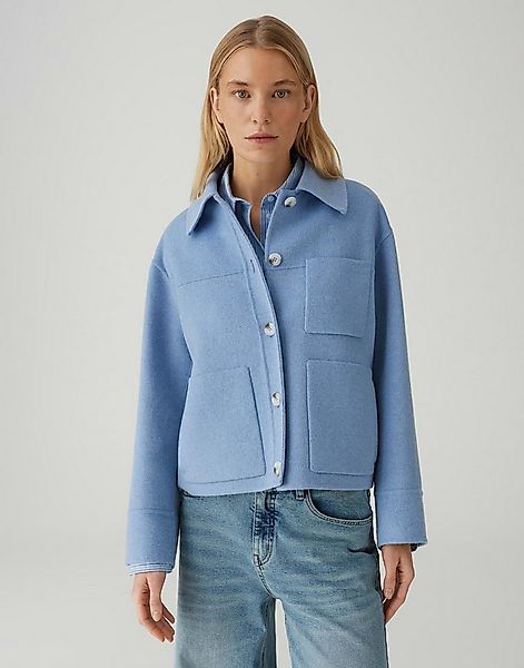 OPUS Wolljacke HELIA im hochwertigen Woll Mix Lockere Passform, gerader Sch günstig online kaufen