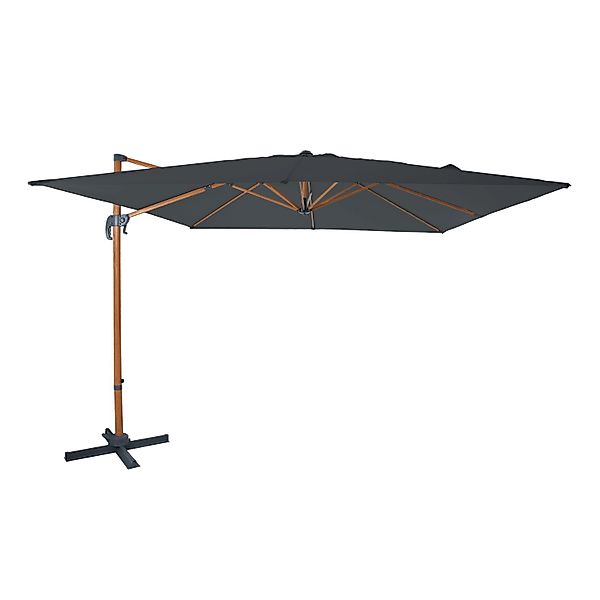 AXI Ampelschirm 300 cm x 300 cm Grau mit Dreh- & Neigungsfunktion günstig online kaufen
