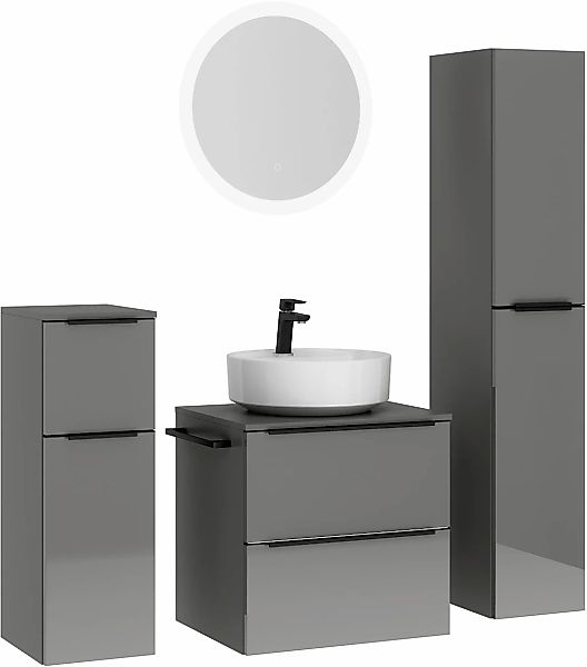 nobilia Badmöbel-Set "Alvene" vormontiert, mit Soft-Close, 4 Stk. tlg. günstig online kaufen