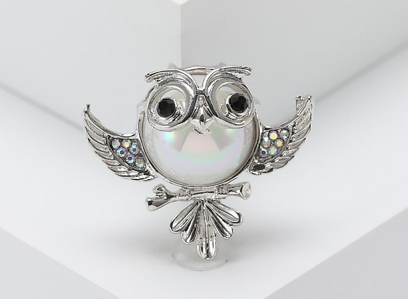 MayTree Brosche "Kleine Eule" (Stück, 1-tlg), Metallbrosche in Form einer k günstig online kaufen