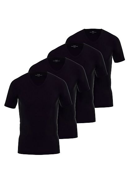 GÖTZBURG Unterhemd GÖTZBURG Herren T-Shirt schwarz uni 4er Pack (4-St) günstig online kaufen