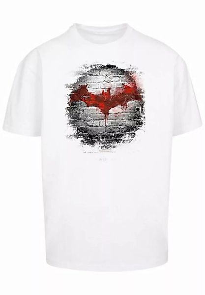 F4NT4STIC Kurzarmshirt F4NT4STIC Herren Batman Logo Wall with Heavy Oversiz günstig online kaufen