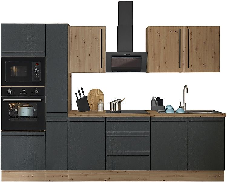 KOCHSTATION Küchenzeile Florida, Breite 300 cm, wahlweise mit E-Geräten,Sof günstig online kaufen