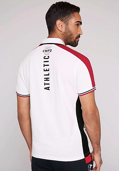 CAMP DAVID Poloshirt mit Rubber Prints auf Ärmeln, Vorder- und Rückseite günstig online kaufen