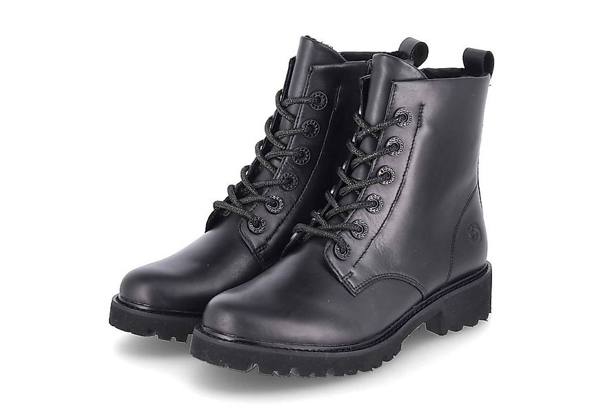 Remonte Remonte D8653-00 Damen Glattleder schwarz Schnürstiefel günstig online kaufen