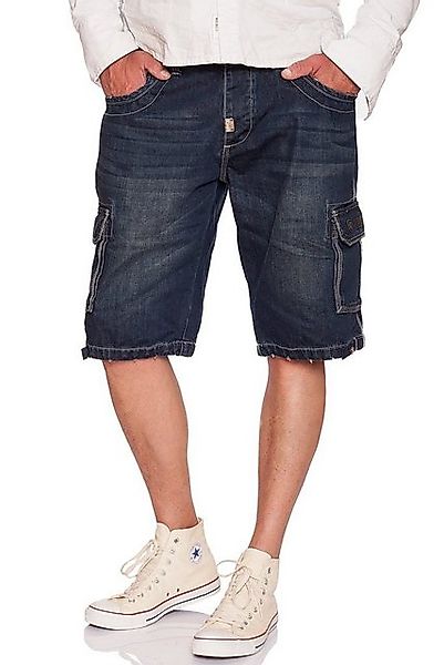 UNCS Cargoshorts Denim oder Dark Denim Jeansshorts mit Seitentaschen günstig online kaufen