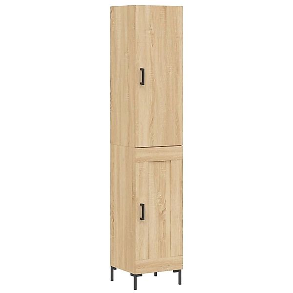 vidaXL Highboard Sonoma-Eiche 34,5x34x180 cm Holzwerkstoff 3199108 günstig online kaufen