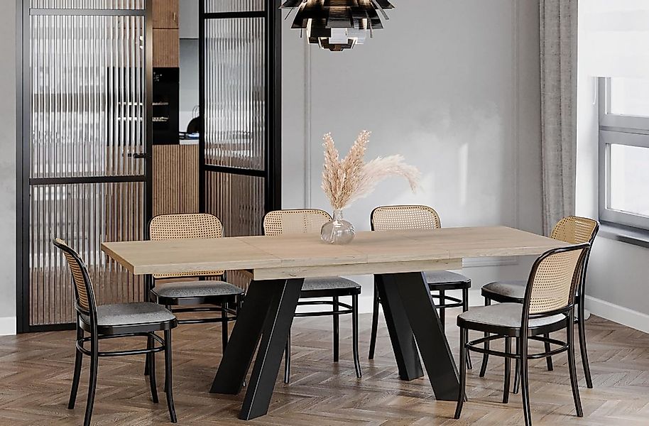 Endo-Moebel Esstisch Como Esstisch 130–210cm ausziehbar für 8 Personen, Tis günstig online kaufen