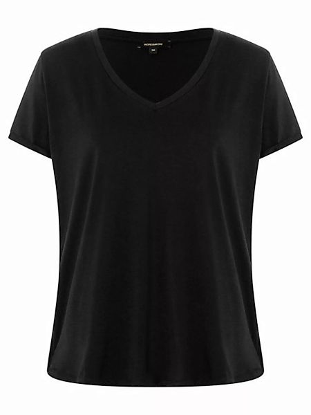 T-Shirt mit V-Ausschnitt, schwarz, Frühjahrs-Kollektion günstig online kaufen