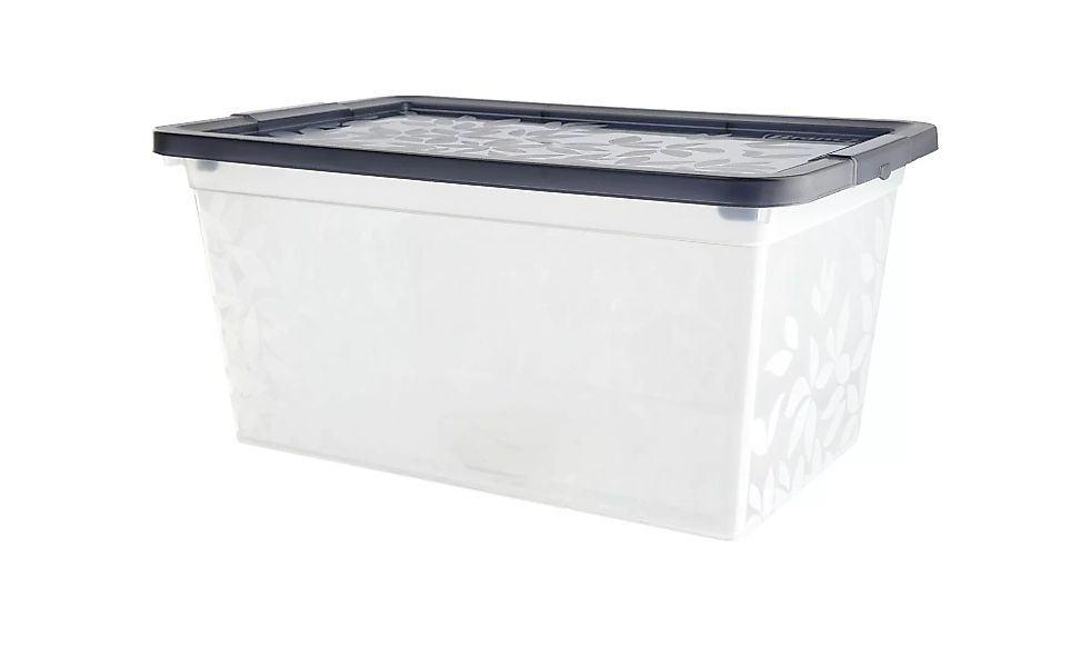 Aufbewahrungsbox mit Deckel - grau - Kunststoff - 29,2 cm - 13,9 cm - 19,4 günstig online kaufen