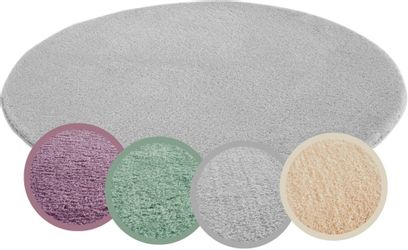 Andiamo Teppich "Arezzo" rund 16 mm Höhe Uni Farben, weicher Flor, waschbar günstig online kaufen