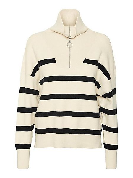 Vero Moda Strickpullover VMSABA STRIPE HIGHNECK aus Viskosemix günstig online kaufen