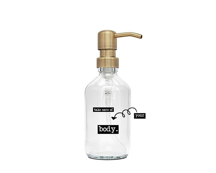 a good smile Seifenspender DIY Glas klar gold 250ml günstig online kaufen