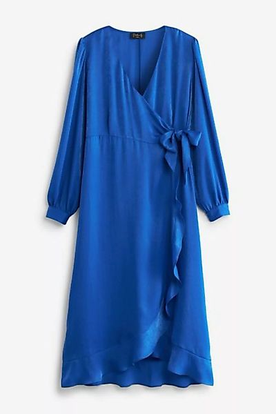 Next Umstandskleid Wickelkleid aus Satin (1-tlg) günstig online kaufen