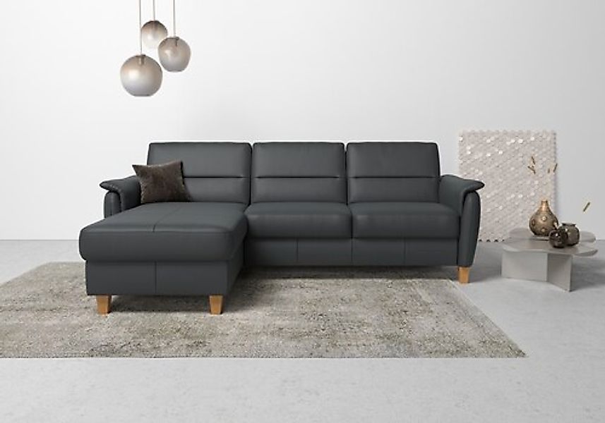 Home affaire Ecksofa »Palmera L-Form, B: 244 cm« optional Bettfunktion & Be günstig online kaufen