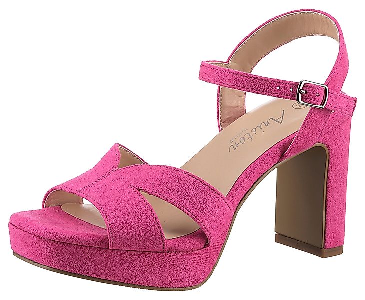Aniston SHOES High-Heel-Sandalette, Sommerschuh, Abendsandale, Plateau günstig online kaufen