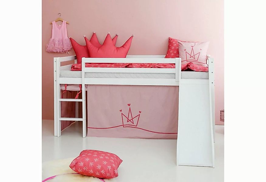 Hoppekids Hochbett ""Princess"", Rutsche & Vorhang Rosa und viel Auswahl günstig online kaufen