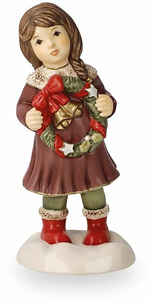Goebel Dekofigur "Ein Kranz zum Advent" 7 x 6 x 14,5 cm günstig online kaufen