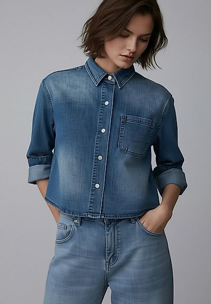 Andijamo-Fashion Jeansbluse SOFT DENIM Weiches elastisches Soft Denim günstig online kaufen