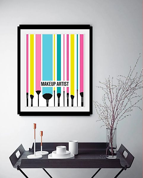 queence Bild "Makeup Artist", Schriftzüge-Schriftzug-Fashion-Kunst, HD Prem günstig online kaufen