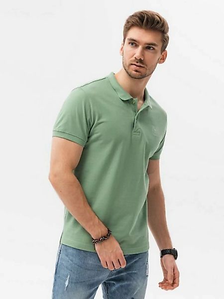 OMBRE Poloshirt Ombre Herren Pique-Strick-Poloshirt - hellgrün V11 S1374 XX günstig online kaufen