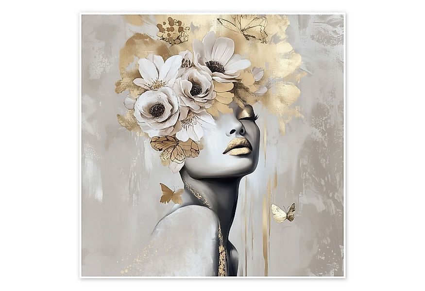 Posterlounge Wandbild Mariposa Gold, Bella Eve, erhältlich als Poster, Lein günstig online kaufen