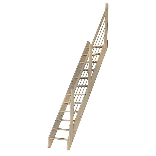 StarWood Treppe Fichte 3000 Holz-Design-Geländer Basic günstig online kaufen