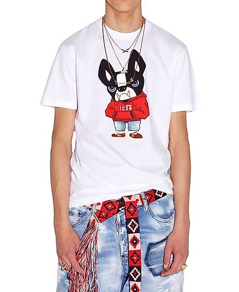 Dsquared2 Print-Shirt Dsquared2 Red Ciro Cool T-Shirt Weiß Herren M günstig online kaufen