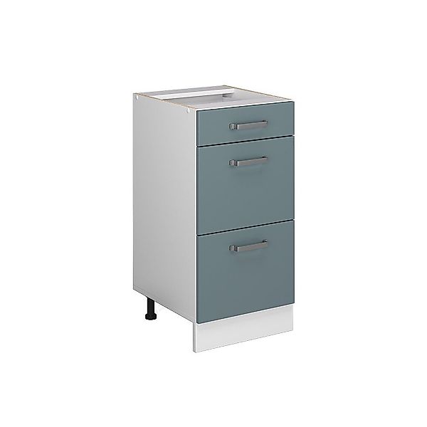 Vicco Schranksystem R-Line, Blau-Grau/Weiß, 40 cm günstig online kaufen