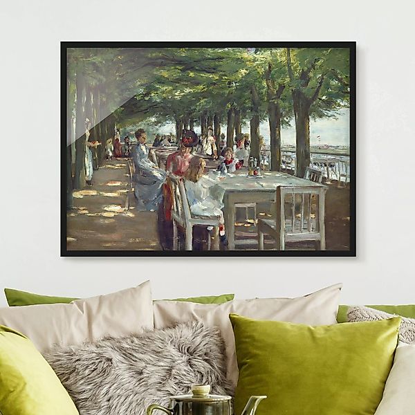 Bild mit Rahmen - Querformat Max Liebermann - Terrasse des Restaurants Jaco günstig online kaufen