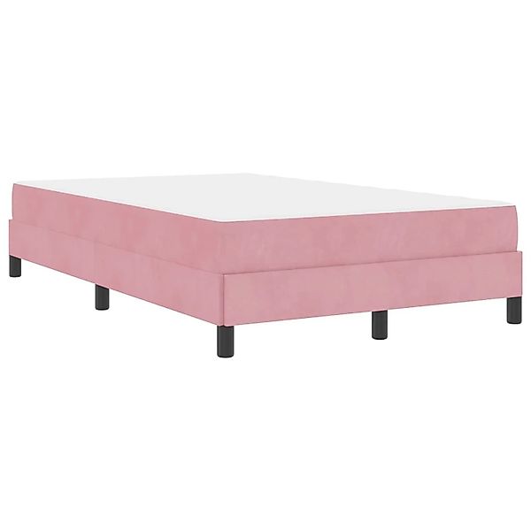 vidaXL Boxspringbett mit Matratze Rosa 120 x 220 cm Stoff 3398790 günstig online kaufen