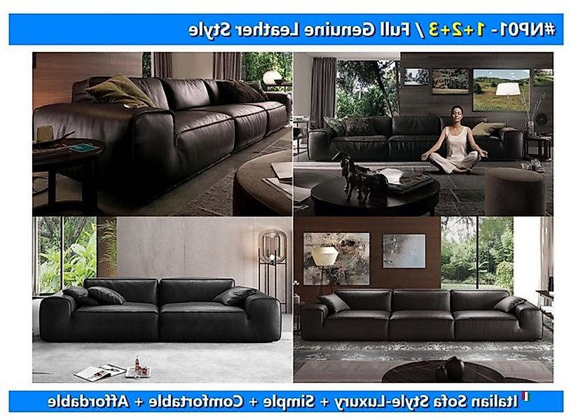 Xlmoebel Sofa Wohnzimmer-Set mit 3-Sitzer, 2-Sitzer und Einzelsitzer, Herge günstig online kaufen