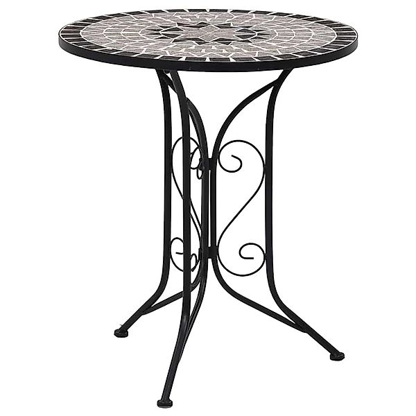 vidaXL Mosaik-Bistrotisch Grau 60 cm Keramik 46715 günstig online kaufen