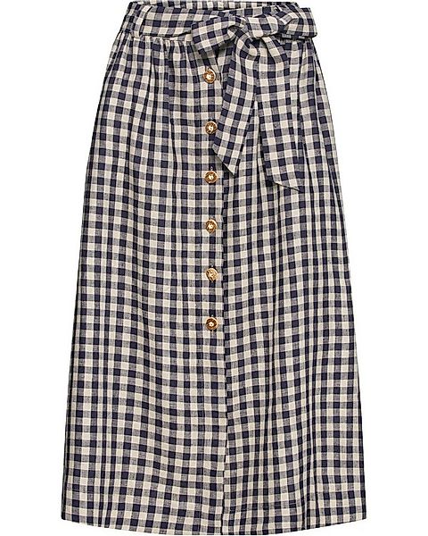 Luis Steindl Trachtenrock Leinenrock mit Vichykaro günstig online kaufen